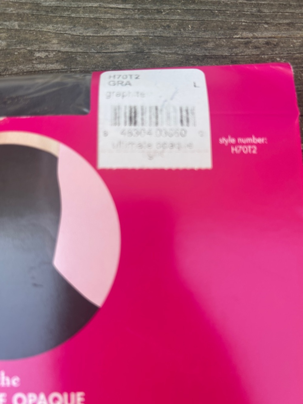 Commando Ultimate Opaque Tights Size L | Luxury Legwear | Graphite - Picture 4 of 5